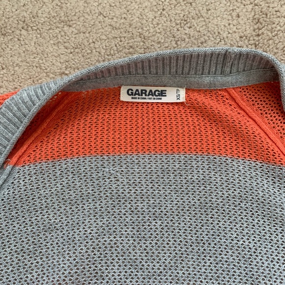 Garage Orange and Grey Cardigan - Picture 3 of 4